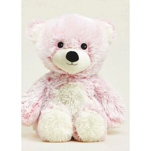 Warmies Heat Therapy Marshmallow Bear Plush Stuffed Animal Pink 15" Microwavable